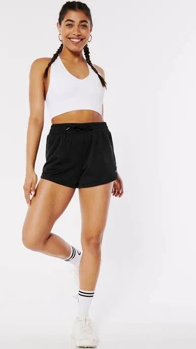 HGC Apparel Women's Gilly Hicks Mesh Shorts in Black Size S from Hollister Gilly Hicks