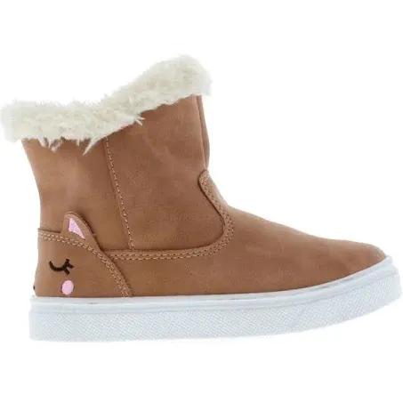Oomphies Oomphies Girl's Casual Boot Brown Cat Chilly Embroidered Boot 9C