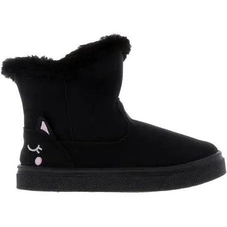 Oomphies Oomphies Girl's Casual Boot Black Cat Chilly Embroidered Boot 9C