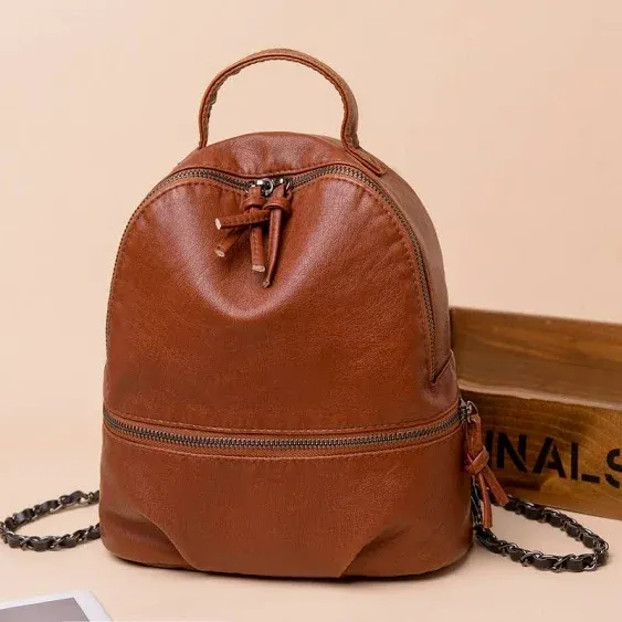 The Normal Brand Annmouler Brand Women Fashion Backpacks Pu Leather Women's Backpack 2021 Female