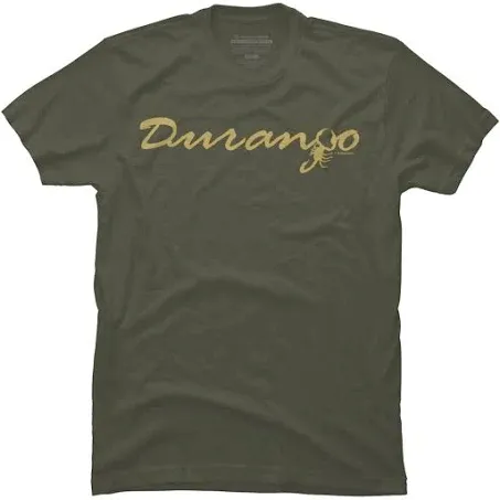 Durango Durango with A Scorpion - Durango Con Alacran Mens Military Green Graphic T-Shirt