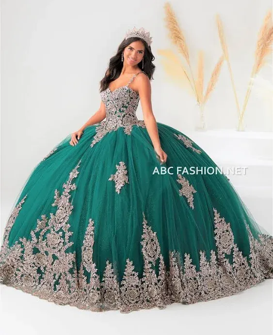 Quince Cape Sleeve Quinceanera Dress by House of Wu 26028C 20 / Royal/Rose Gold