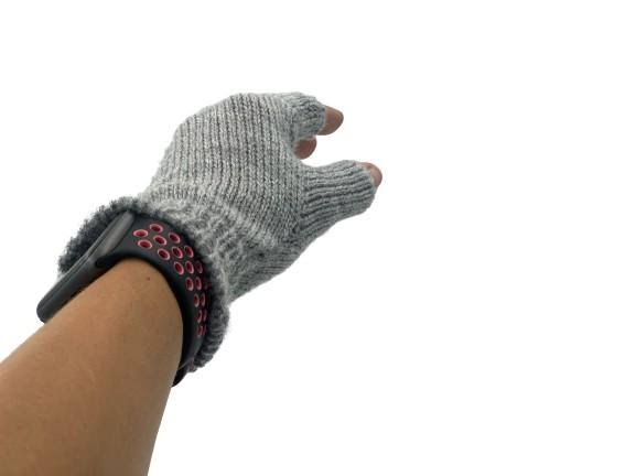 peruvianconnection.com Solid Color Fingerless Alpaca Gloves White