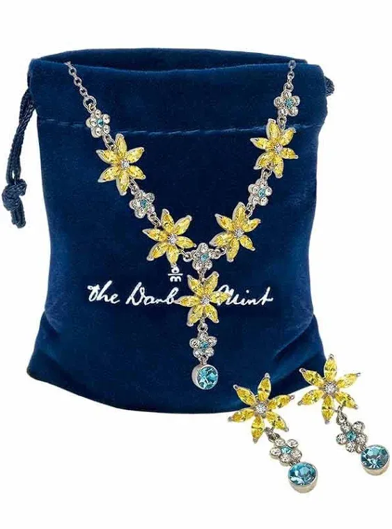 The Danbury Mint Danbury Mint The Almond Blossom Necklace & Earring Set