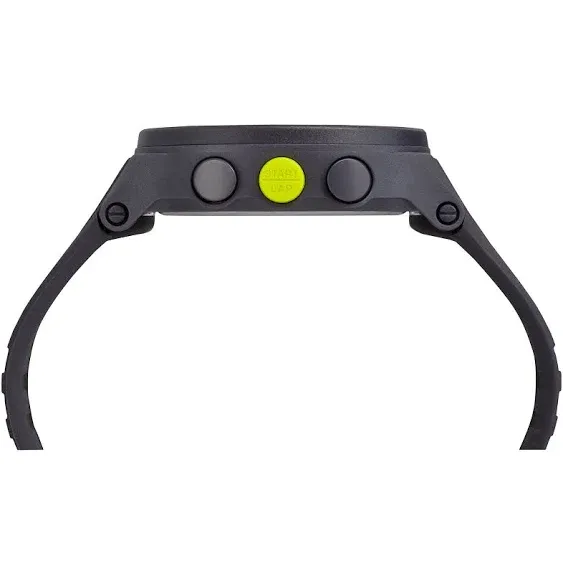 Amazon Essentials Timex Men's Ironman Essential 30 Black/Lime Silicone Strap Watch - TW5M14500