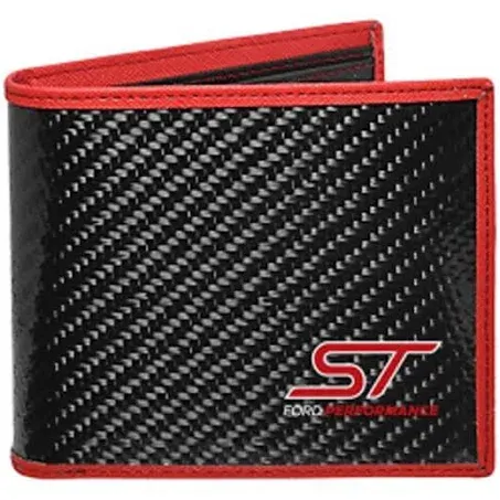 Taylor Stitch Wallet Carbon Fiber Black with Red Stitching/Focus St Logo