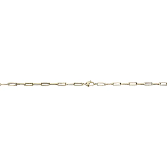 The Paper Store Blue Nile 18" Medium Paperclip Necklace in 14K Italian Yellow Gold (4 mm)