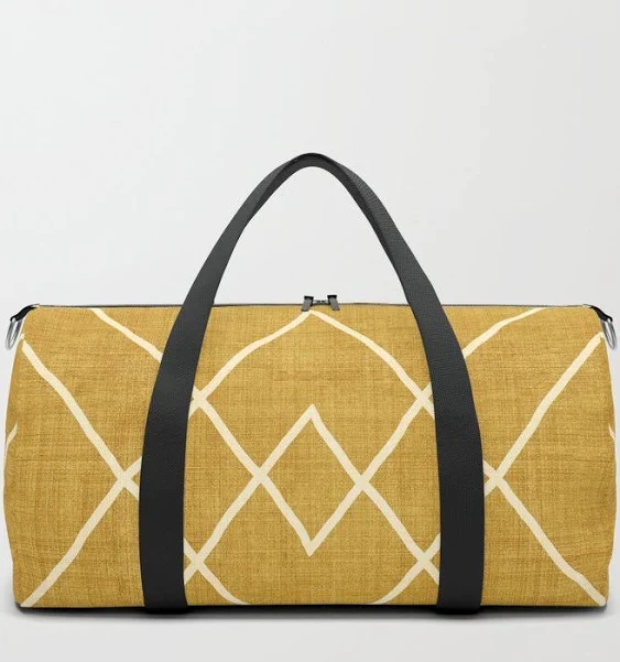 NEON BLONDE Travel Duffle Bag | Nudo In Gold by House Of Haha - Medium - 20" x 10.5" - Society6