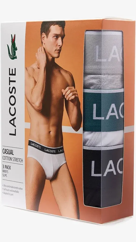 US Polo ASSN Lacoste Briefs 3-Pack Casual Classic Men's Underwear : XXL (eur 8)