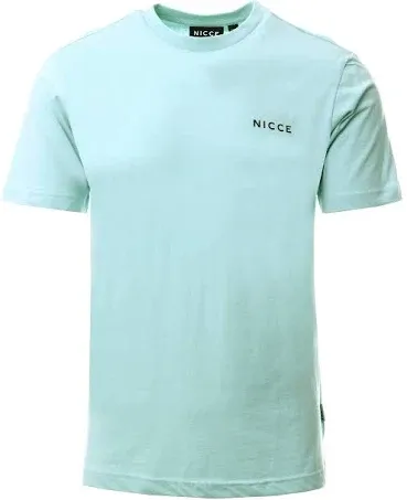 Nicce Nicce Aqua Blue Chest Logo T-Shirt