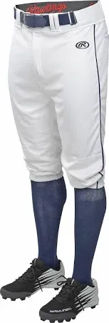 Rawlings Rawlings Youth Launch Piped Knicker Baseball Pant White/Navy XL YLNCHKPP