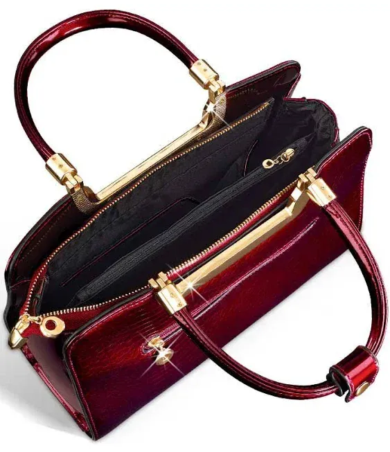 Hyer Goods Ruby Red Genuine Leather Handbag--W-H