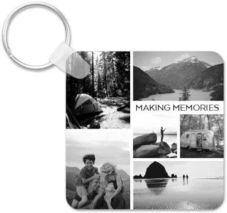 Good Art HLYWD Shutterfly Key Chains: Gallery of Six Key Ring, Square, Multicolor