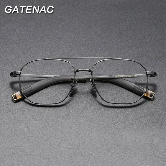 Westerlind Vintage Pilot Titanium Glasses Frame Men Retro Myopia Prescription Optical