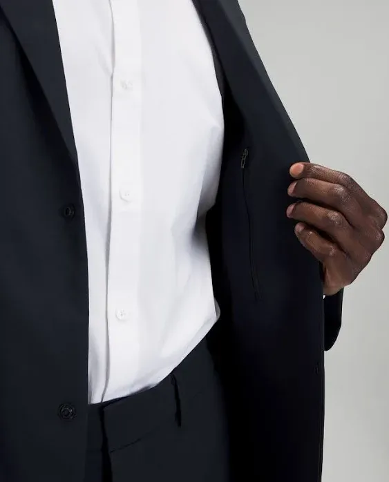 Vercini Lululemon Men's New Venture Blazer - Navy - Size Xs - Water-Repellent/Pique Fabric