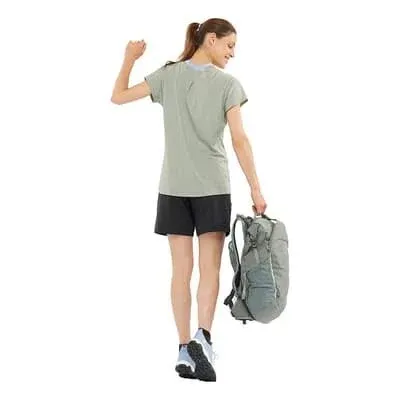 Salomon Salomon Essential Shaped Short Sleeve T-Shirt Sage Green Women - M