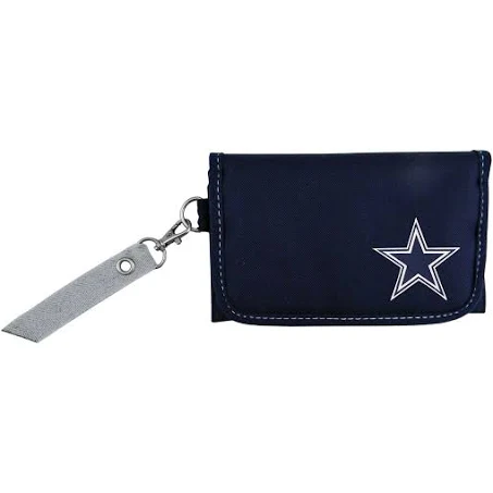 Dallas Cowboys Little Earth 300116-COWB-GRAY NFL Ribbon Organizer Wallet Gray - Dallas Cowboys