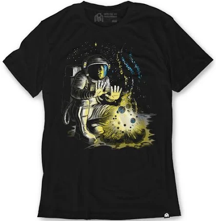 Meander Apparel Into The Am Cosmic Campfire Tee - Men's Graphic T-Shirt - Ultra-Soft Fitted