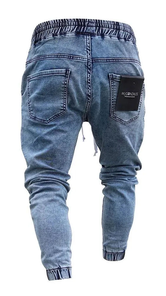 Tidebuy Embroidery Pencil Pants Casual Men's Jeans
