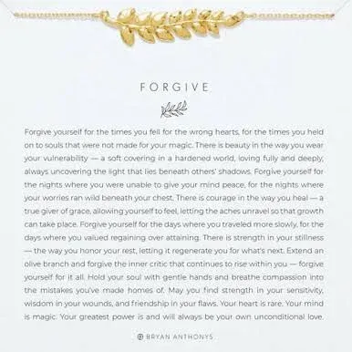 BRYAN ANTHONYS Bryan Anthonys Forgive Necklace - Gold | Giving Tree Gallery