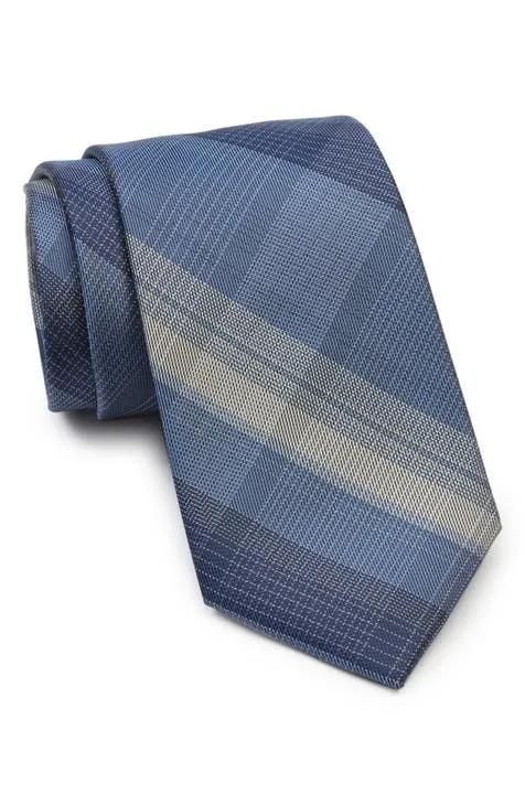 Calvin Klein Overlay Plaid Tie