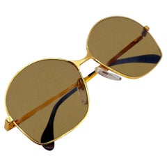 Bausch & Lomb Vintage 70s Mint Unisex Gold Sunglasses Mod. 516