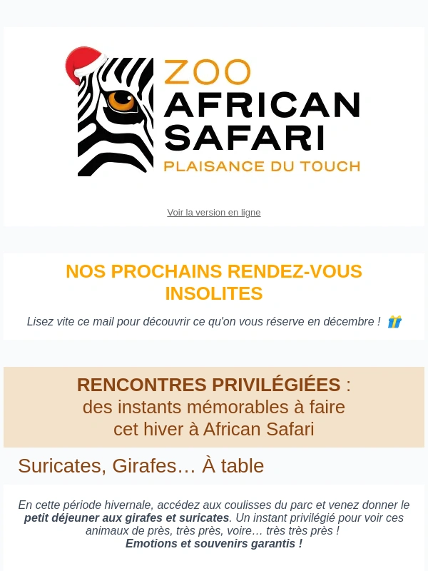 code promo zoo african safari
