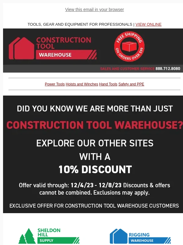 Construction Tool Warehouse