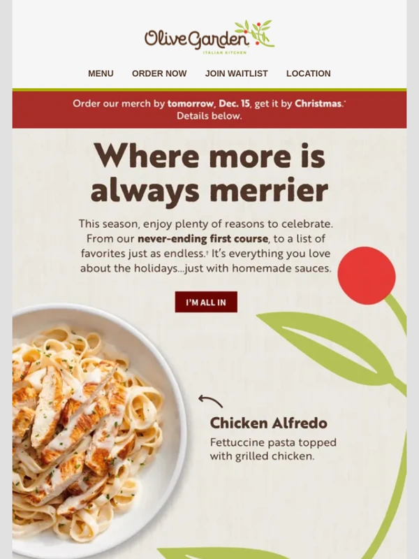 Olive Garden 20% Off Coupon