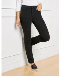 talbots High-waist Straight-leg Jeans - Black