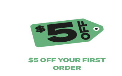 $5 discount on first order