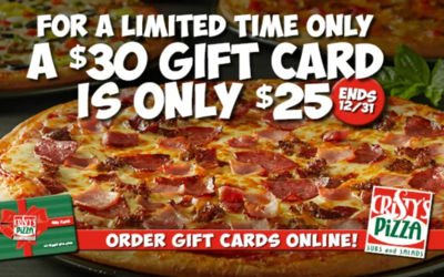 $5 off gift cards