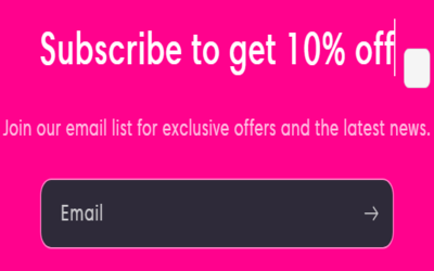 Subscribe and get 10% off