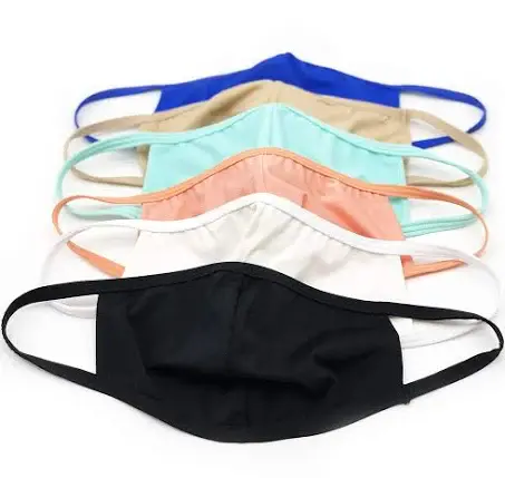 Cejoli Raj Swim Reusable Fabric Face Masks (Pack of 10, Assorted Colors)
