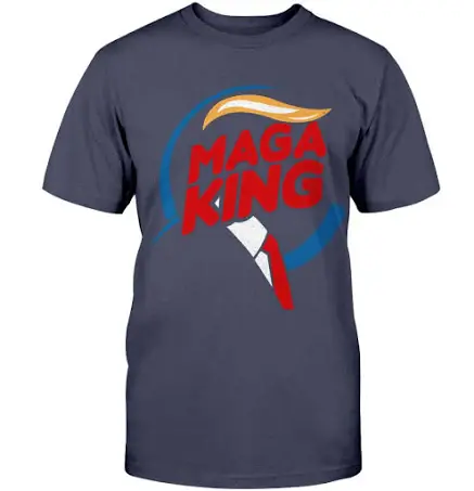 King & Tuckfield Maga King Unisex T-Shirt Navy / XL