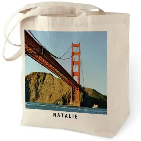 ONCE MILANO Cotton Tote Bags: Photo Gallery Cotton Tote Bag, Multicolor