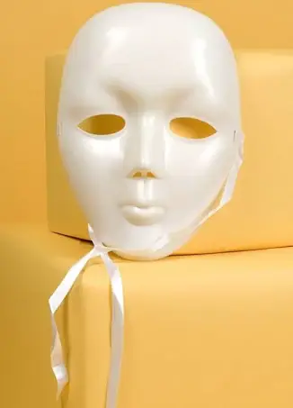 Bella Singleton Whole Face Mask White