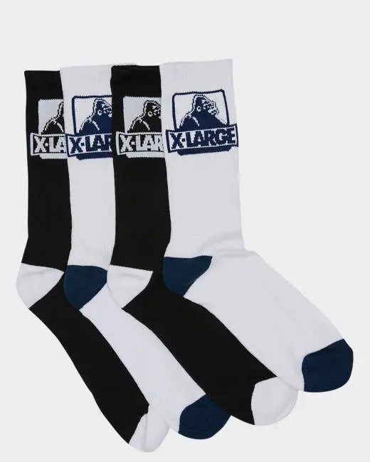 Xlarge Classic Og Mens Sock 4pk