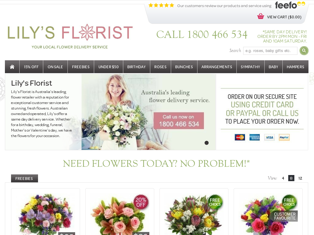 Lilys Florist voucher code